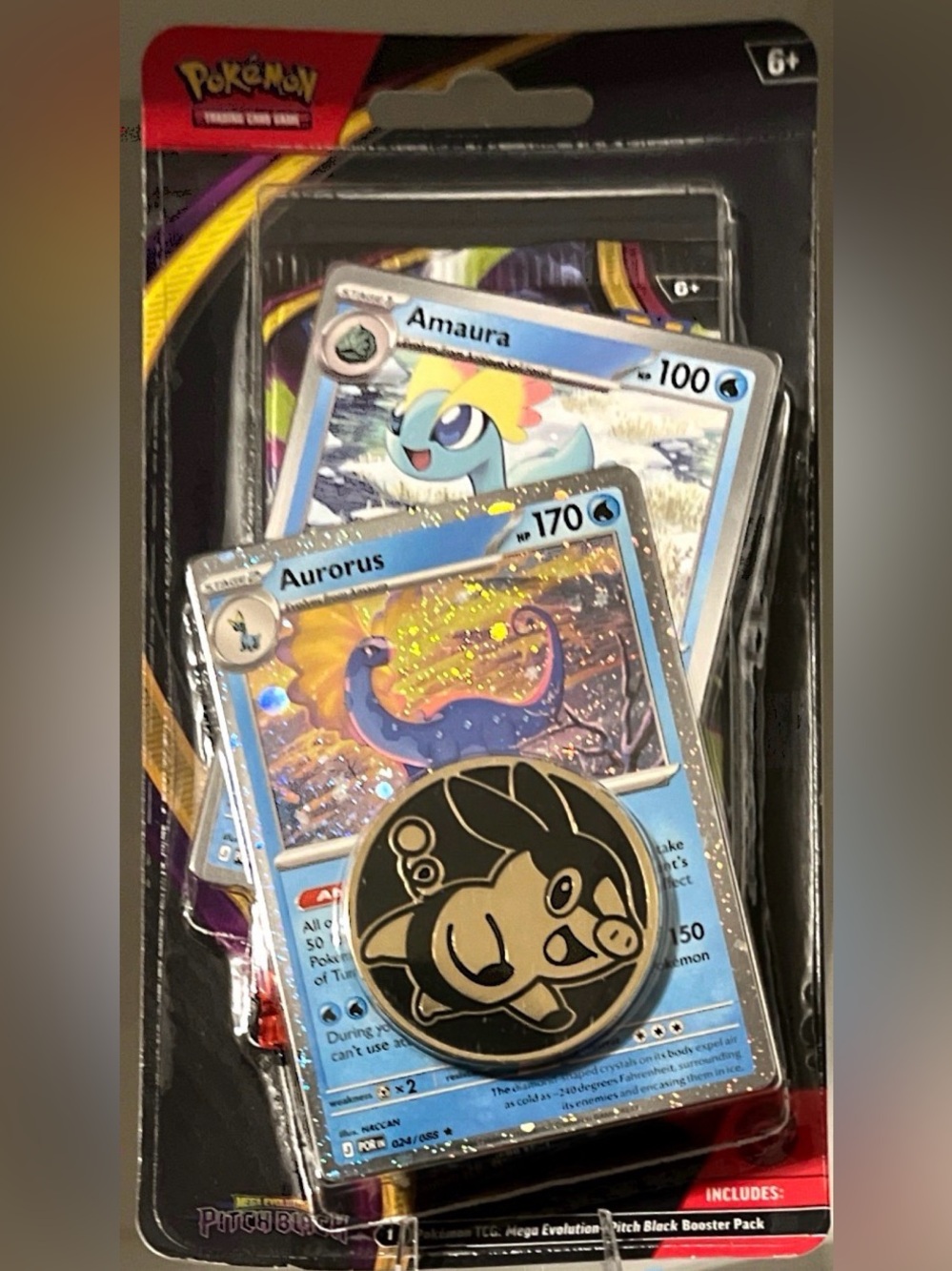 Pokémon TCG: Mega Evolution Pitch Black - Single Blister (AURORUS)
